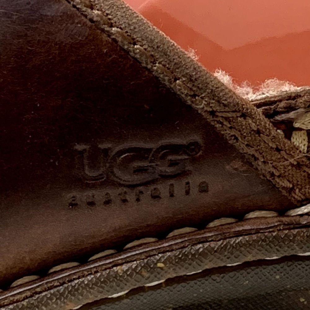 UGG Kohala Clogs Womens Size 7 Brown Leather Shearling Lined Slip On Mules - Picture 10 of 16